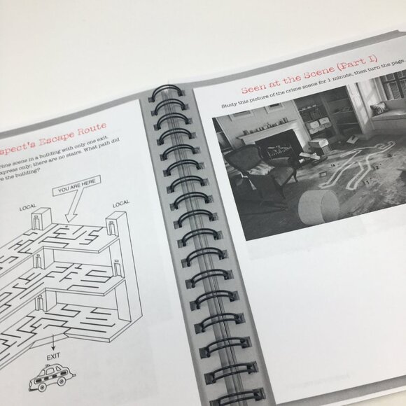 Brain Games Cold Case Puzzles Mental Exercises Softbound Spiralbound Book - Picture 8 of 9